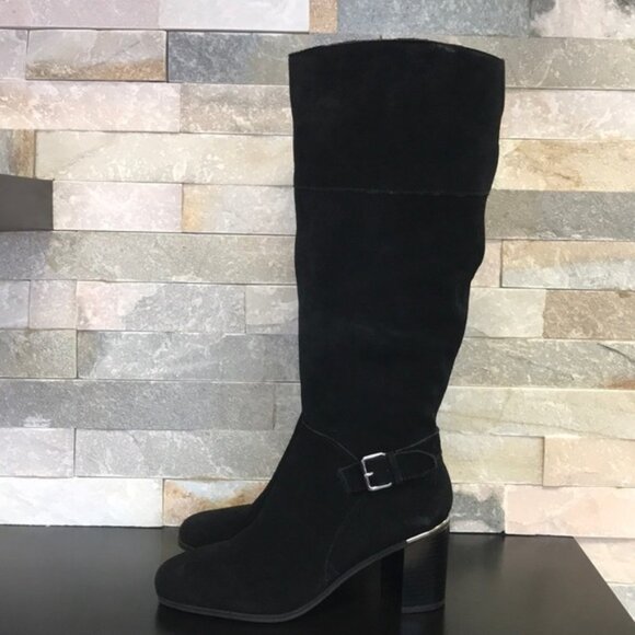 Bandolino Ollia Tall Suede Block Heel Boot - Picture 4 of 11